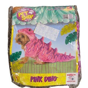 Rubie's Pet Shop Boutique PINK DINO Dinosaur‎ Dog Halloween Costume Size Large